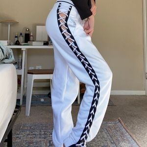 White Fenty Sweatpants